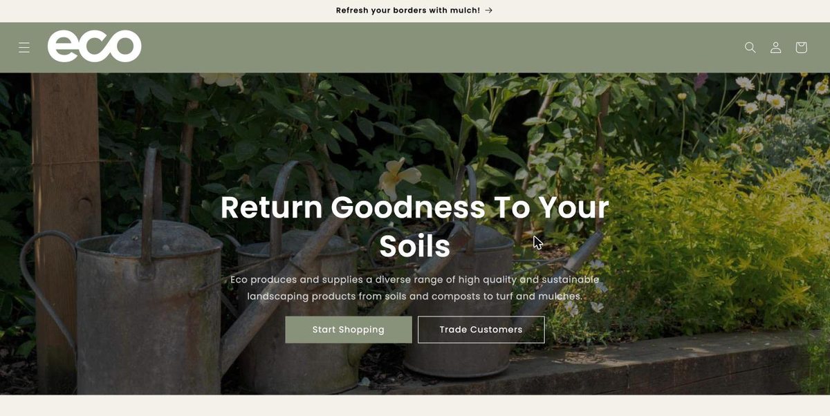 Eco Landscaping website